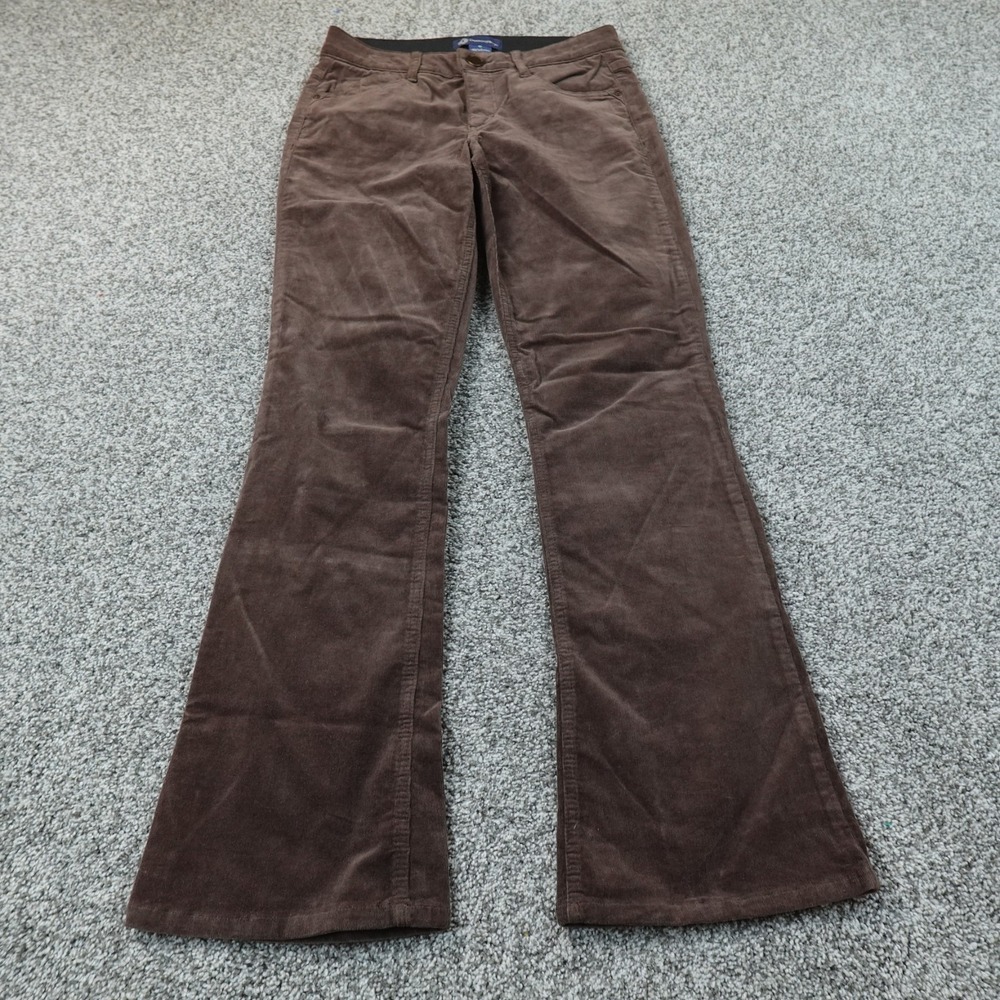 Democracy Pants Womens 6 Brown Corduroy Ab Solution Flare Boot Cut Stretch Cord